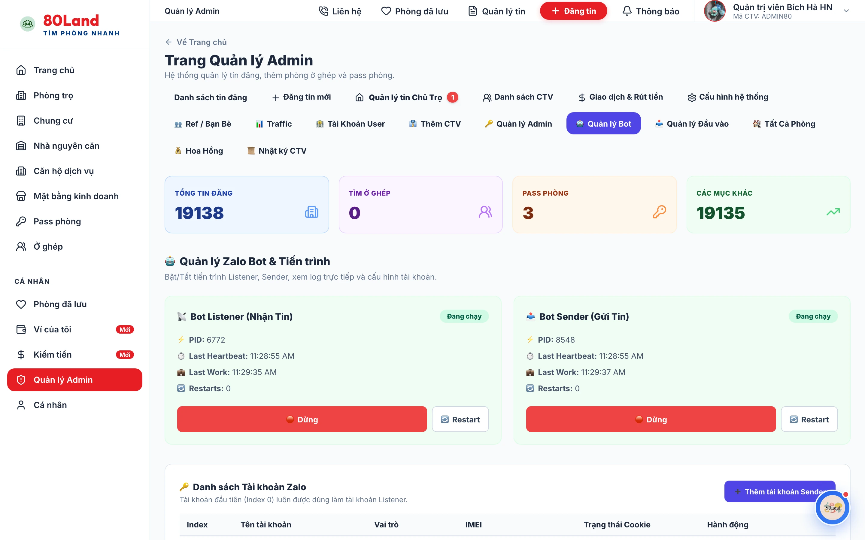 80Land — Smart Rental Platform & AI Bot Automation Gallery 2