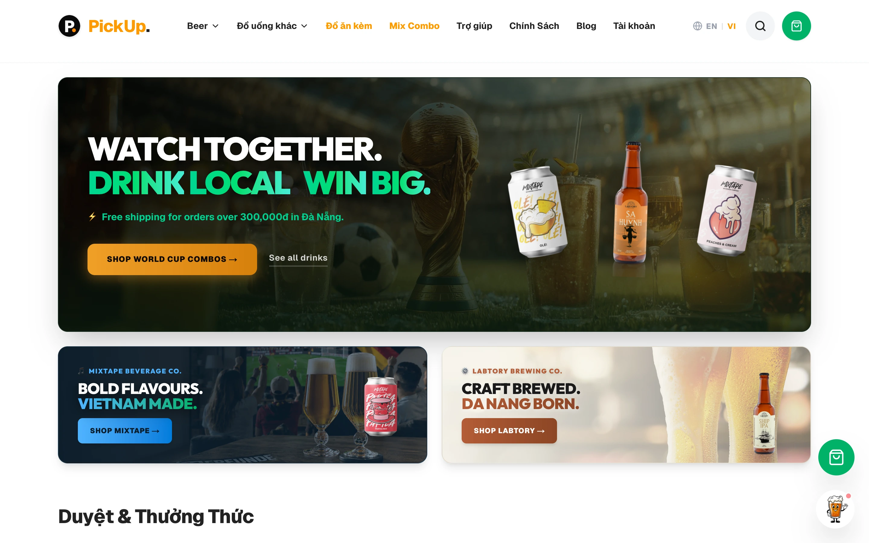 PickUp — Craft Beer & Beverage E-Commerce Platform